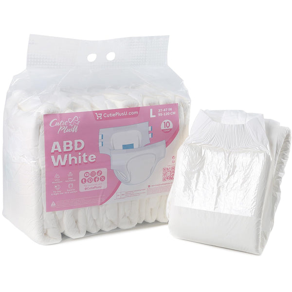 CutiePlusU heavy-absorption diaper front view offering overnight protection.