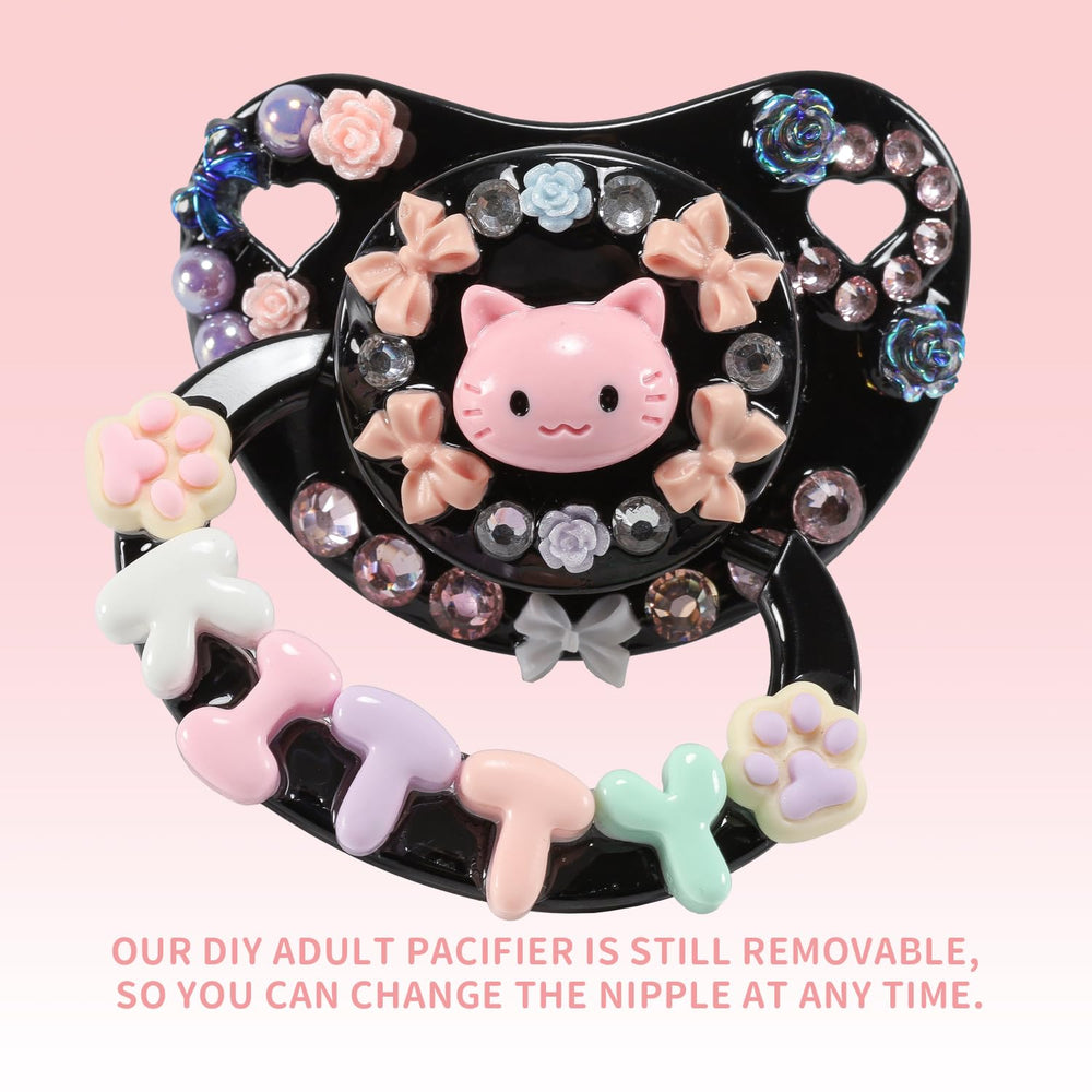 CutiePlusU DIY-pacifier-assembly highlights simple steps for personalization.