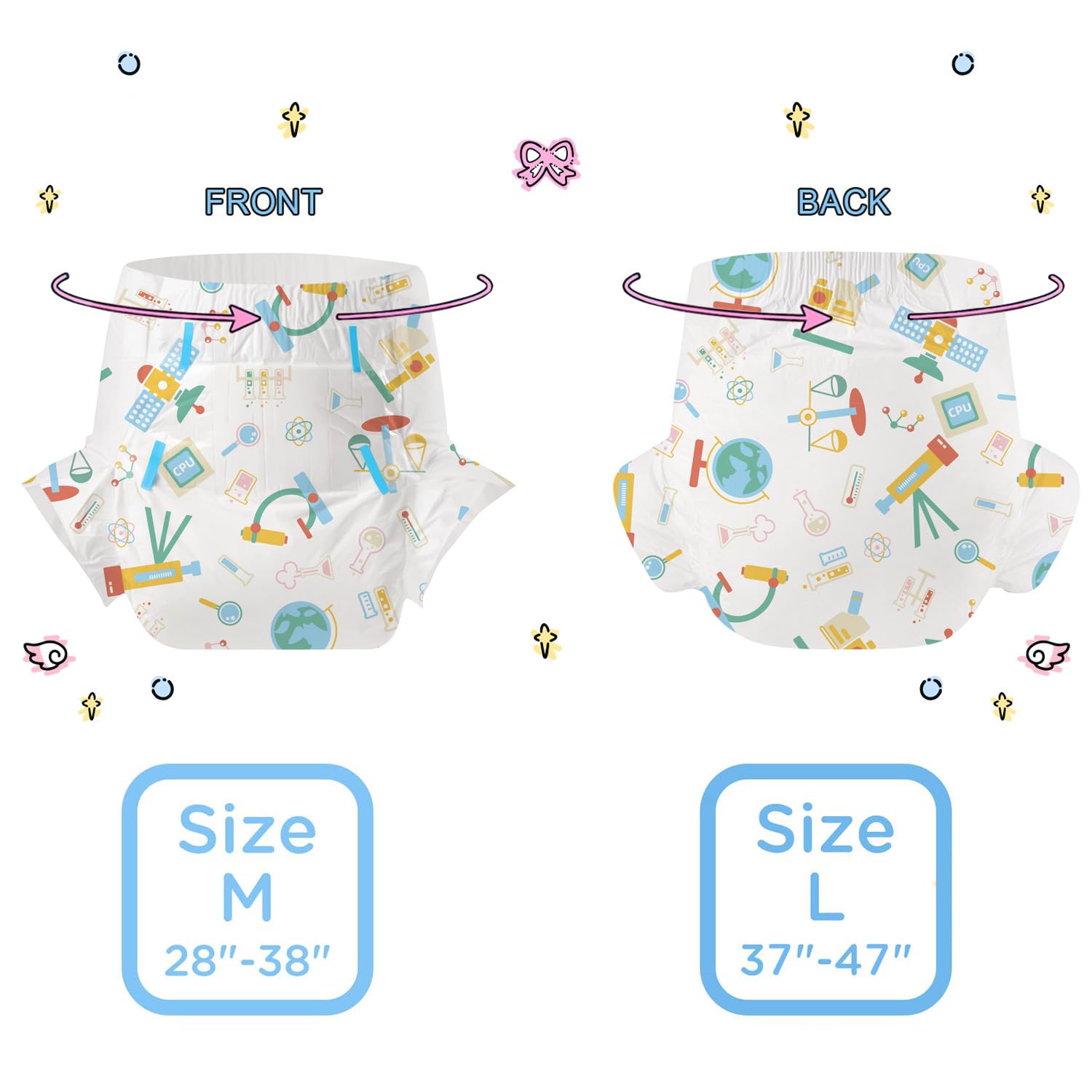 CutiePlusU dry top layer keeps skin cool and dry.