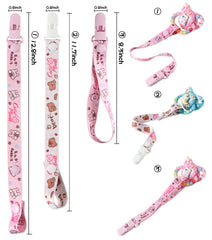 CutiePlusU easy-attach pacifier strap helps you fasten to any pacifier quickly.