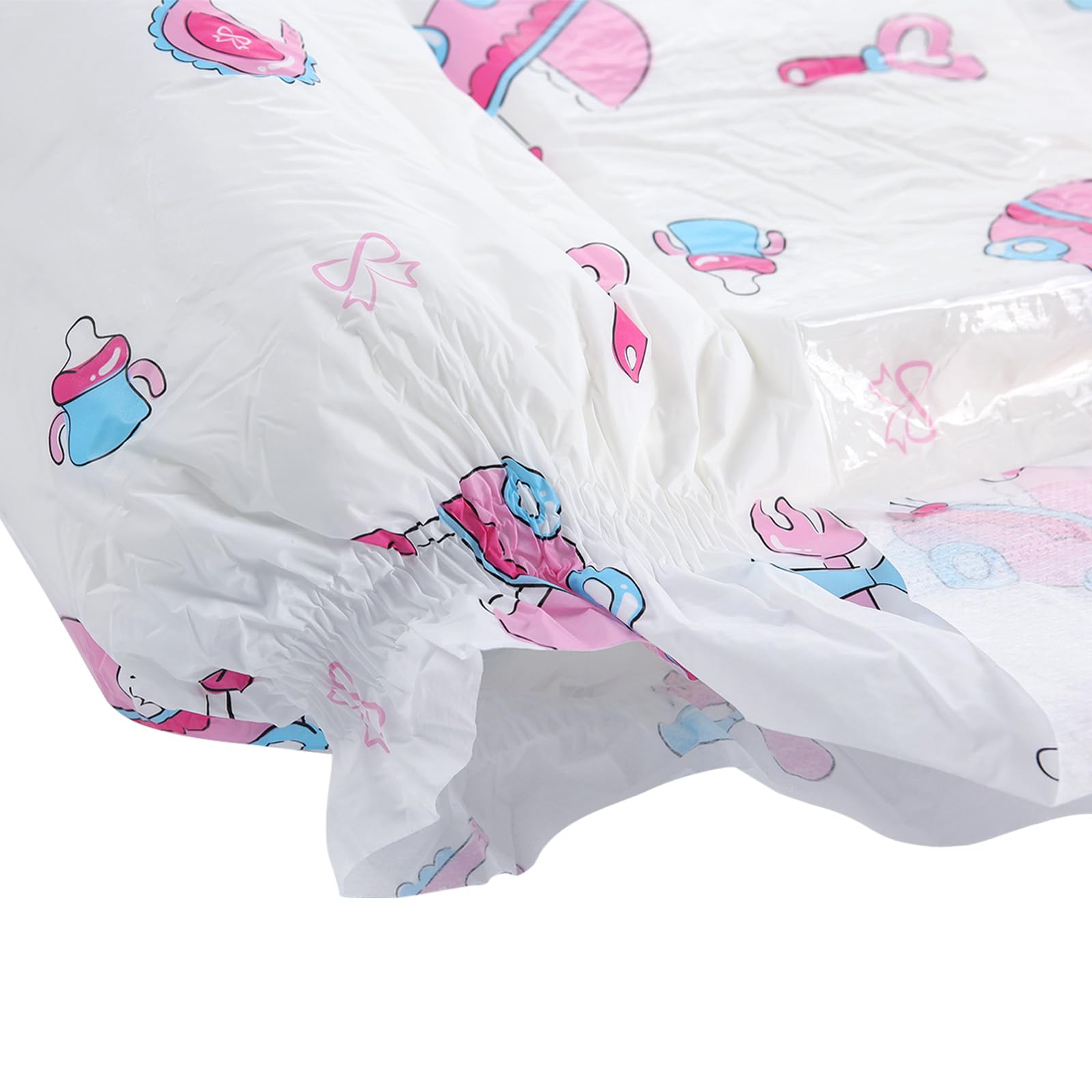 CutiePlusU elastic waistband and legs provide secure, comfortable fit.