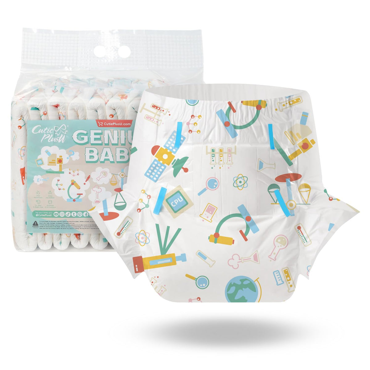CutiePlusU Genius Baby diaper backsheet for secure overnight protection