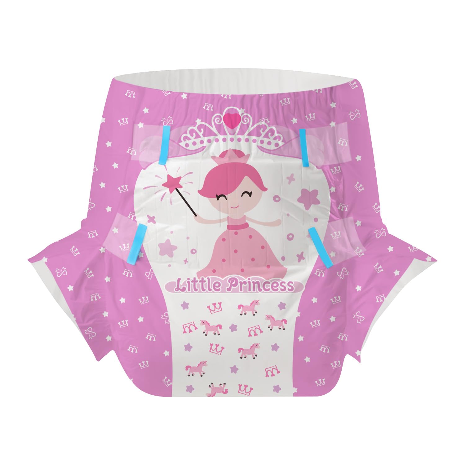 Front tape area with adjustable tapes for secure, customizable fit