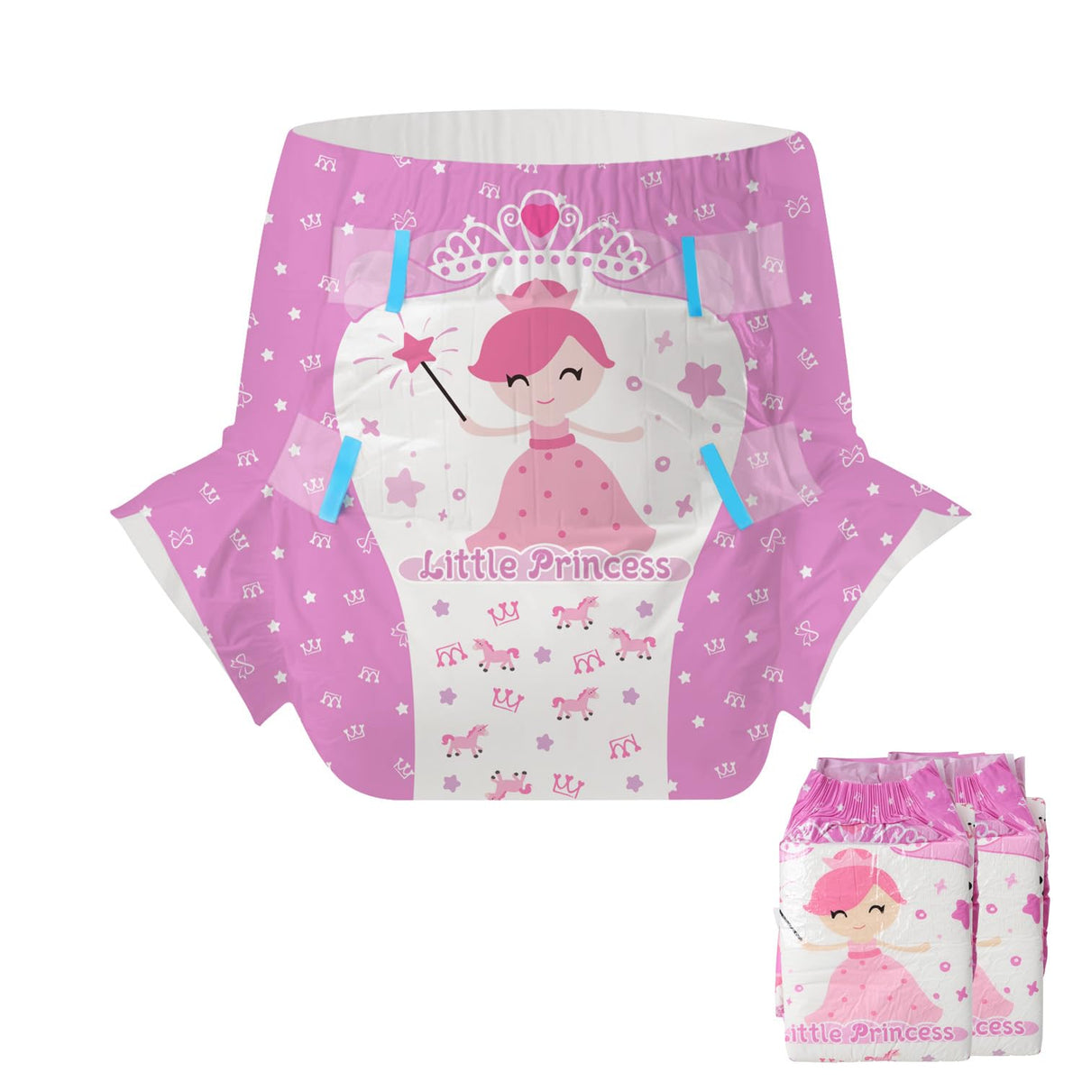 CutiePlusU Little Princess diaper outer back sheet for durable protection