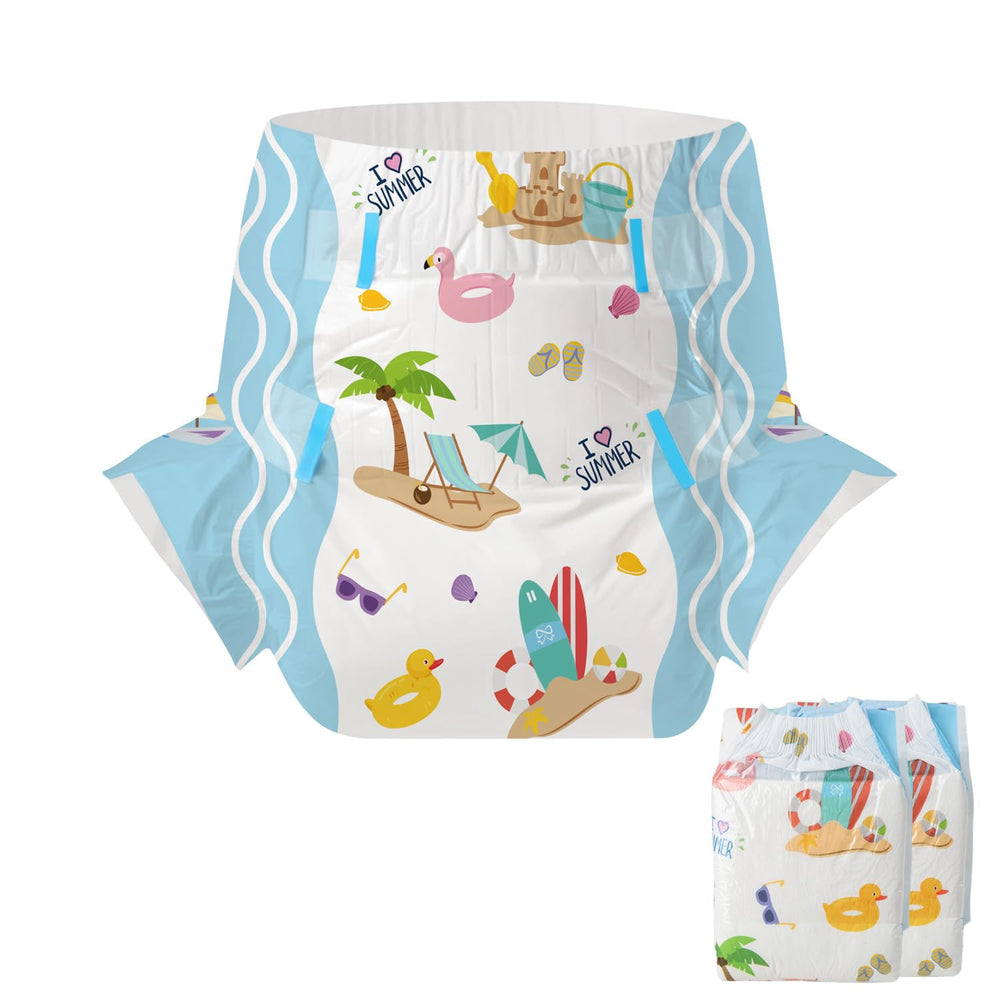 CutiePlusU overnight diapers pack front view for secure nighttime protection.