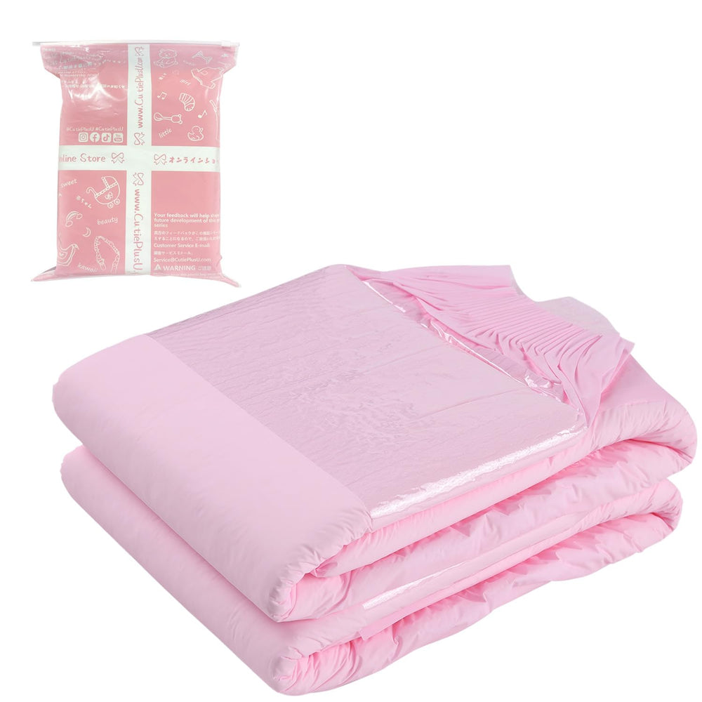 CutiePlusU pink design diaper back sheet for safety and discreet wear.