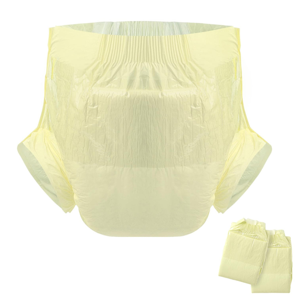 CutiePlusU yellow back sheet design for secure overnight protection.
