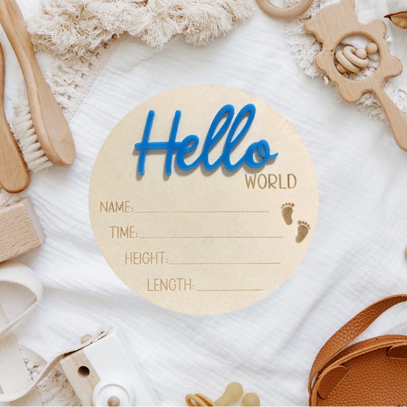Cuvstvo birth sign wood with 3D letters for nursery decor.