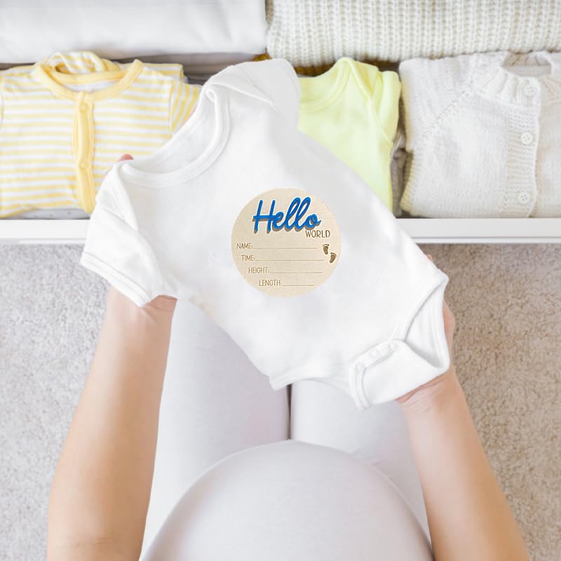 Cuvstvo newborn photography prop wood sign for wall displays.
