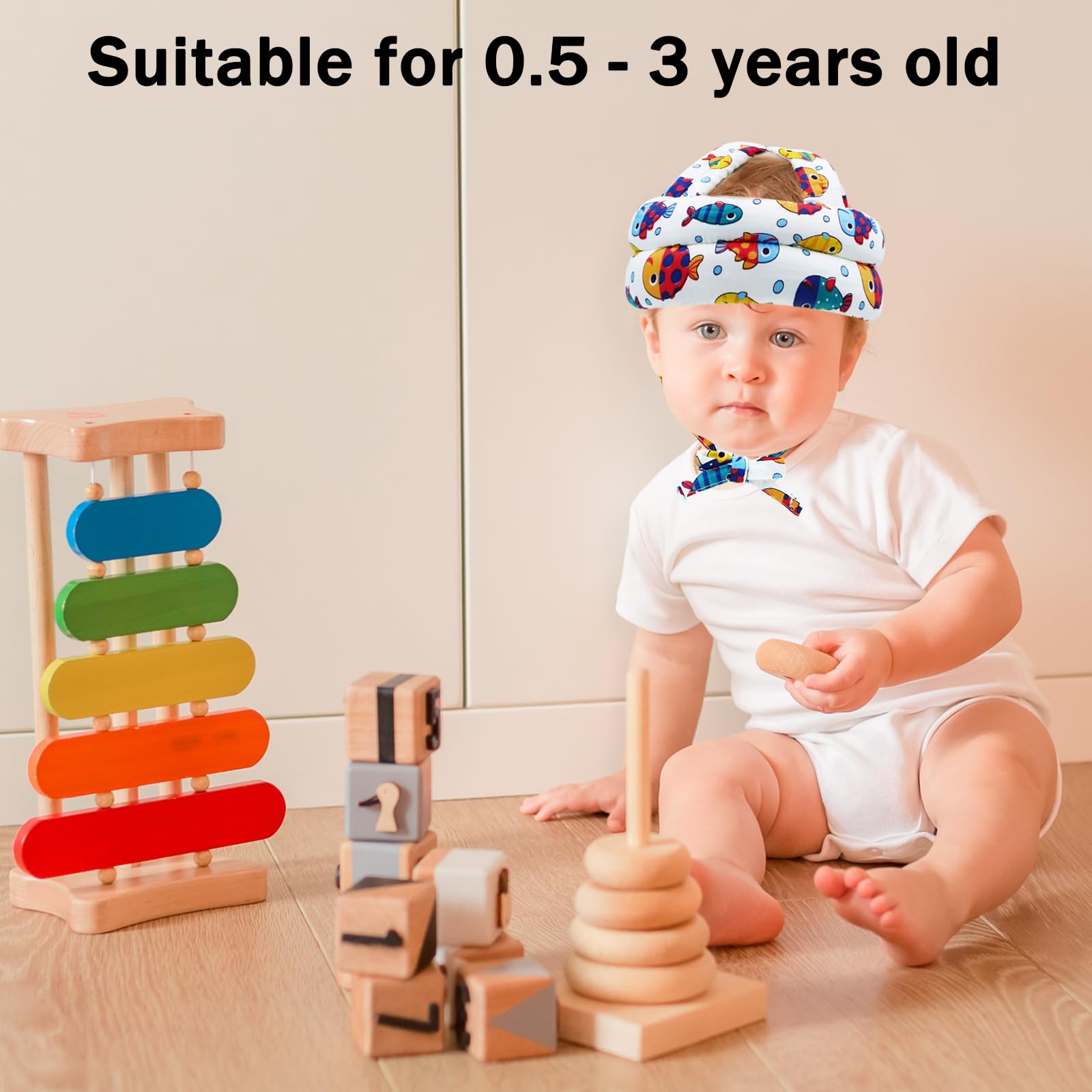 CUXFLS 360-degree protection design, shield against bumps during indoor play.