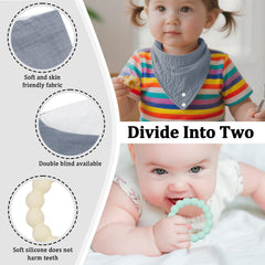 CUXFLS teething kit with detachable teethers for soothing gums.