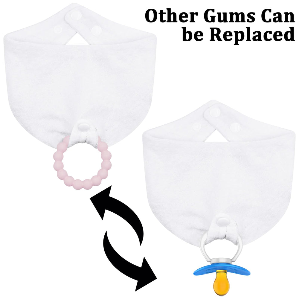 CUXFLS detachable teether that can be cooled for extra relief during teething.