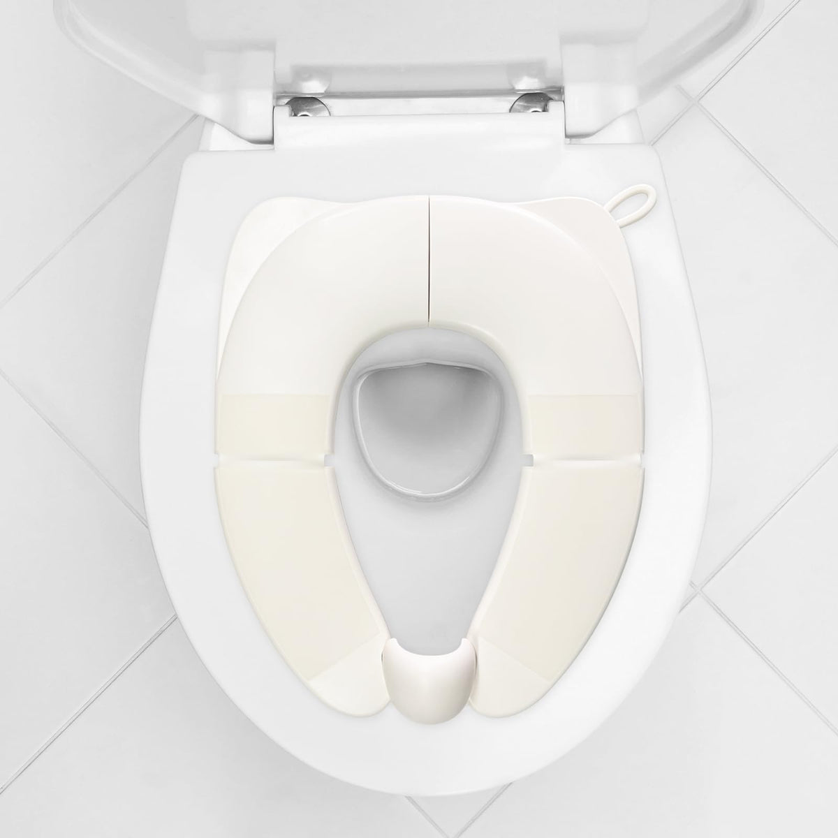 CUXFLS foldable child toilet seat open for travel and training