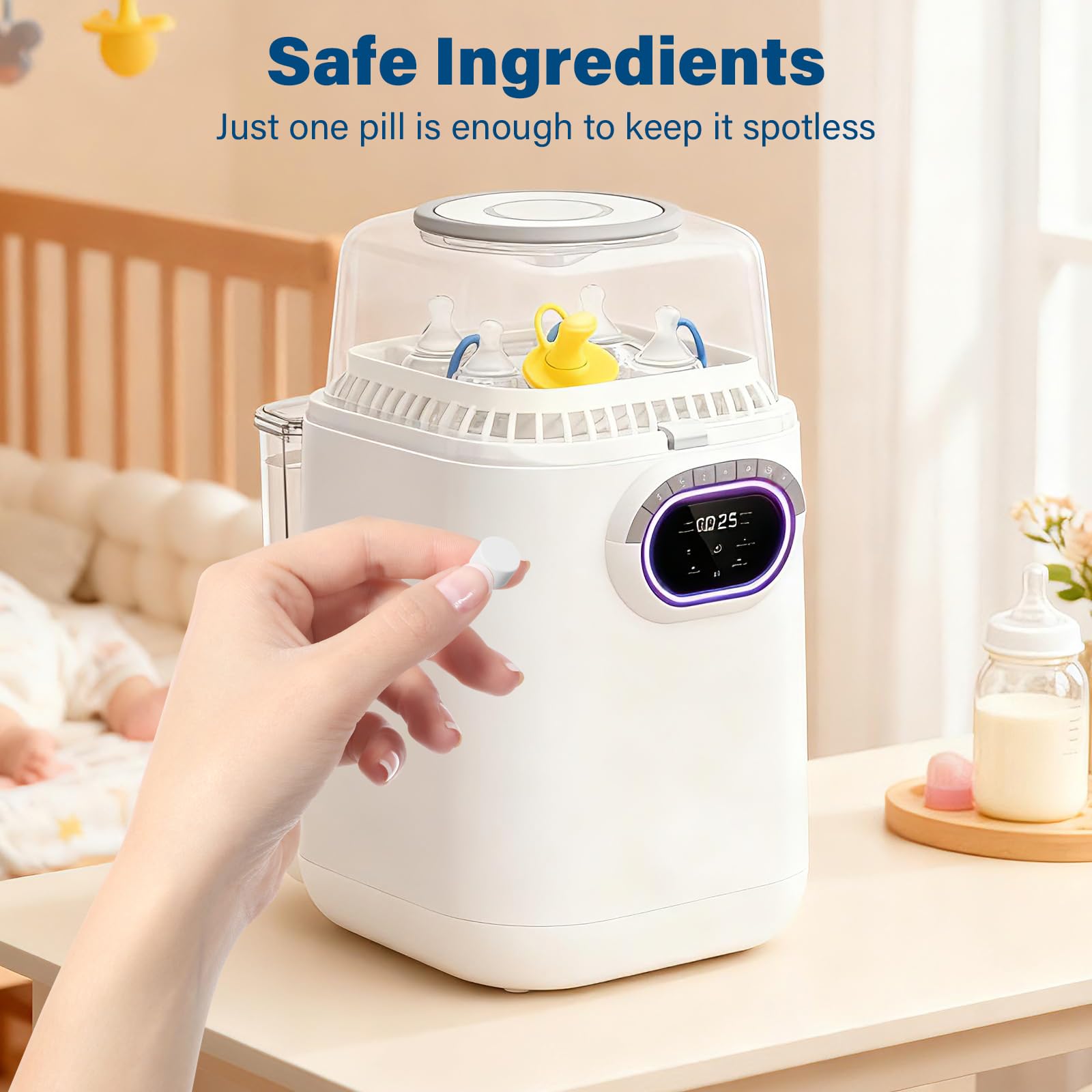 CUXFLS hypoallergenic formula is gentle on baby items and convenient for parents