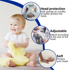 CUXFLS toddler helmet with adjustable strap for secure fit during walking
