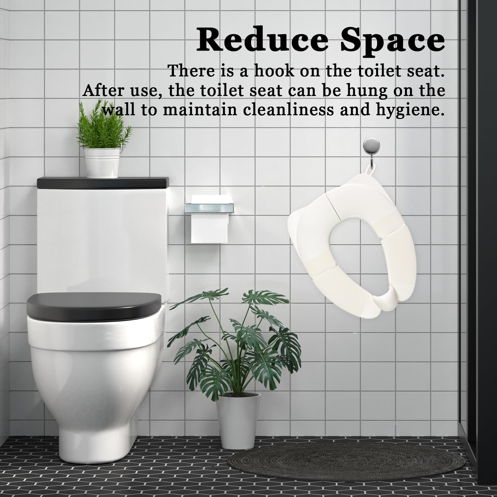 CUXFLS anti-slip bottom keeps the seat steady on toilets