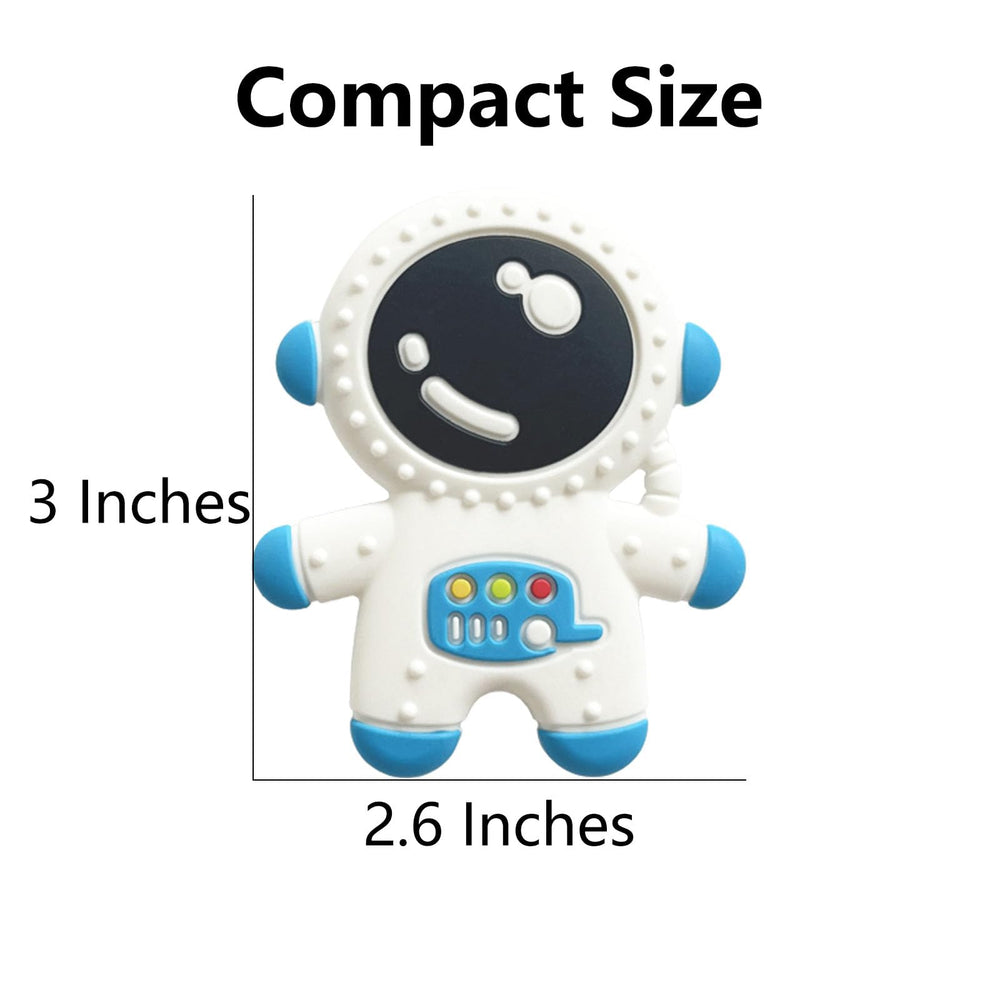 Cuxnoo spaceman teether makes a thoughtful baby gift.