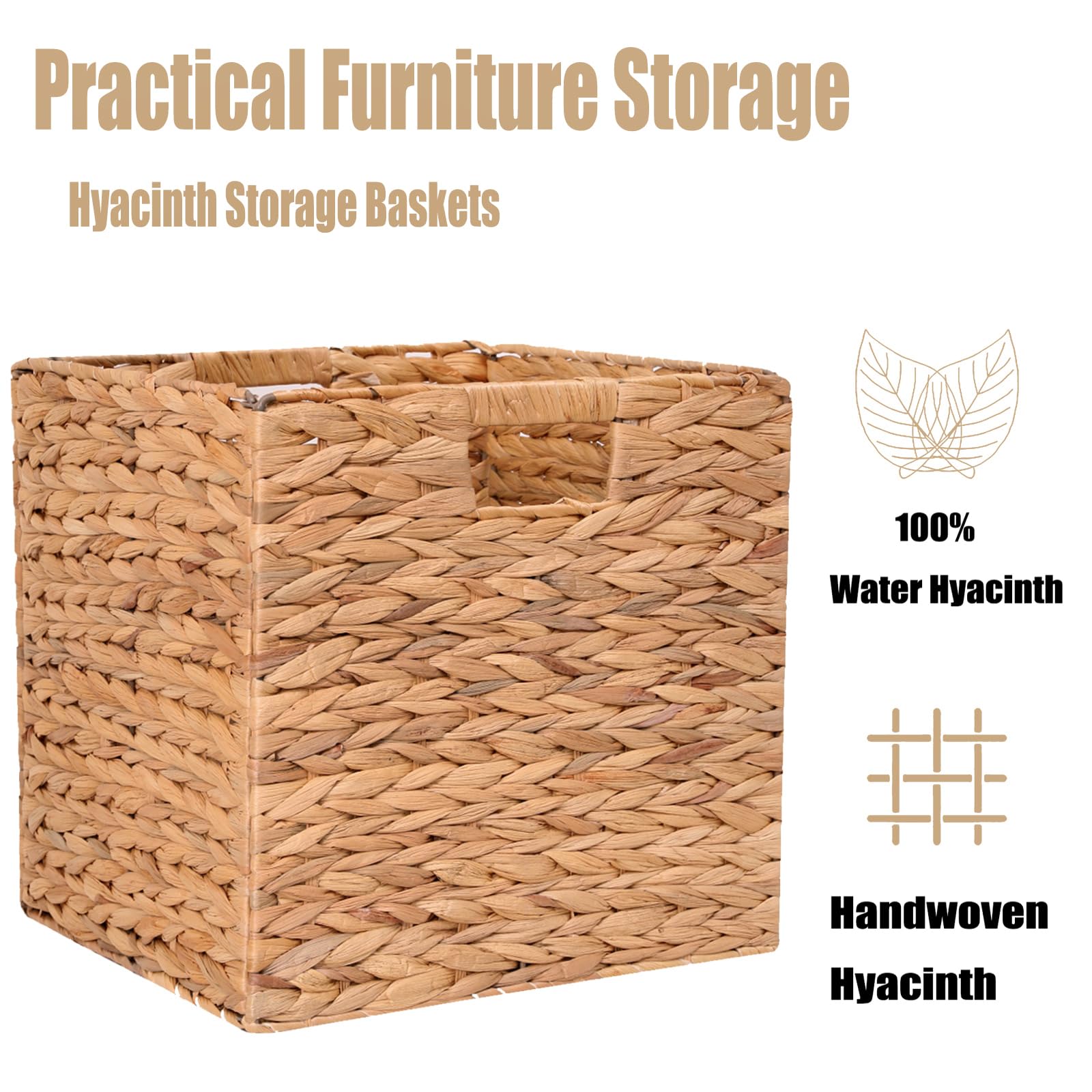 CXQCMUYE basket adds natural decor while concealing essentials on shelves.
