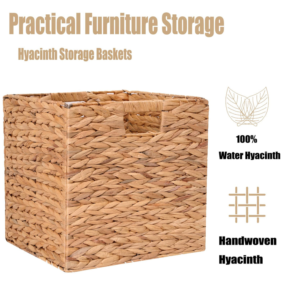 CXQCMUYE basket adds natural decor while concealing essentials on shelves.