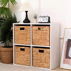 CXQCMUYE hyacinth foldable basket on shelf for stylish, accessible storage.