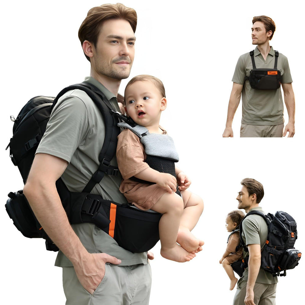 Cxynchen C1 modular backpack with hip-seat provides ergonomic support during outdoor carry.