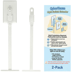 CyberNexus light switch extender with wide handle improves kid-friendly grip for safe light control