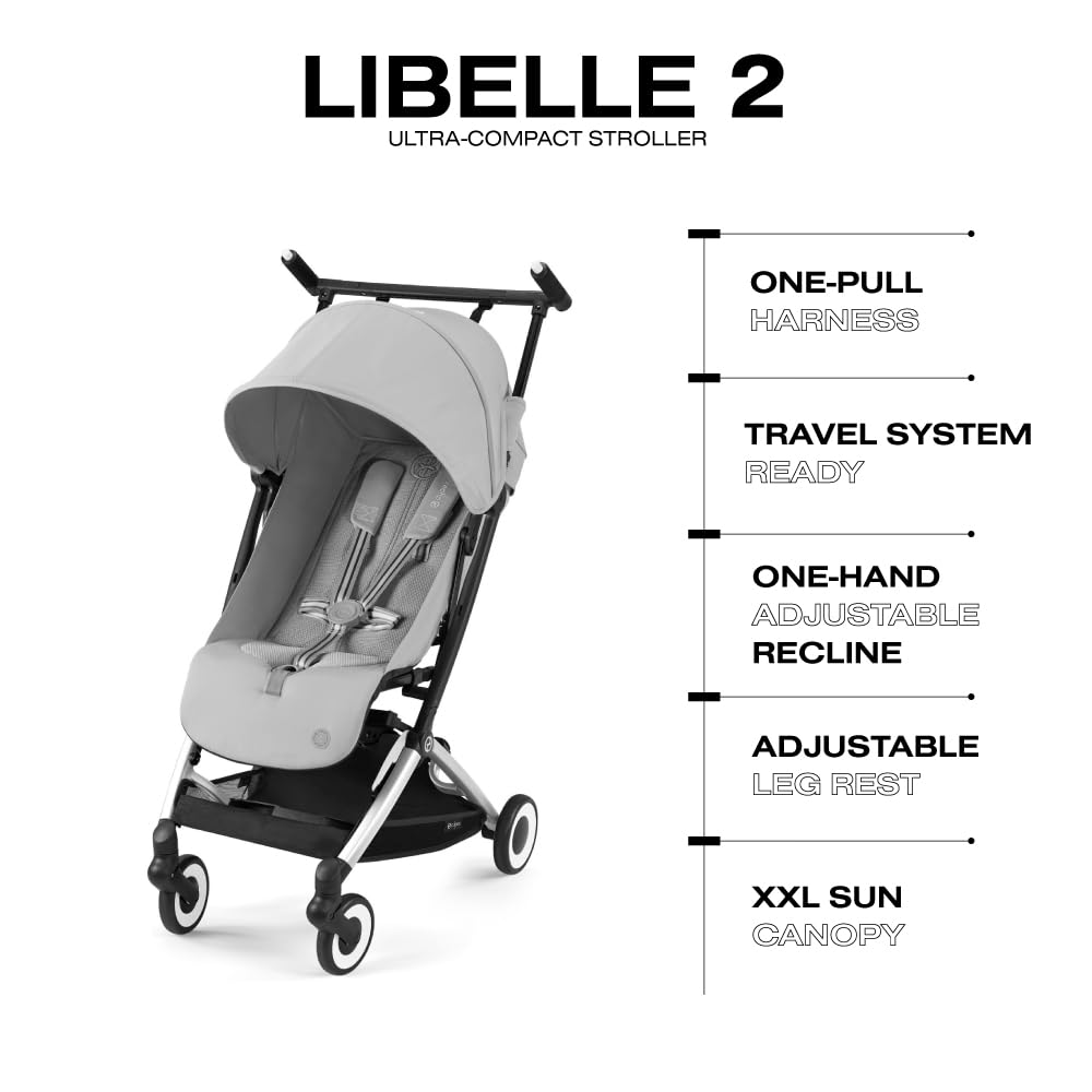Cybex Libelle 2 front-wheel suspension in action