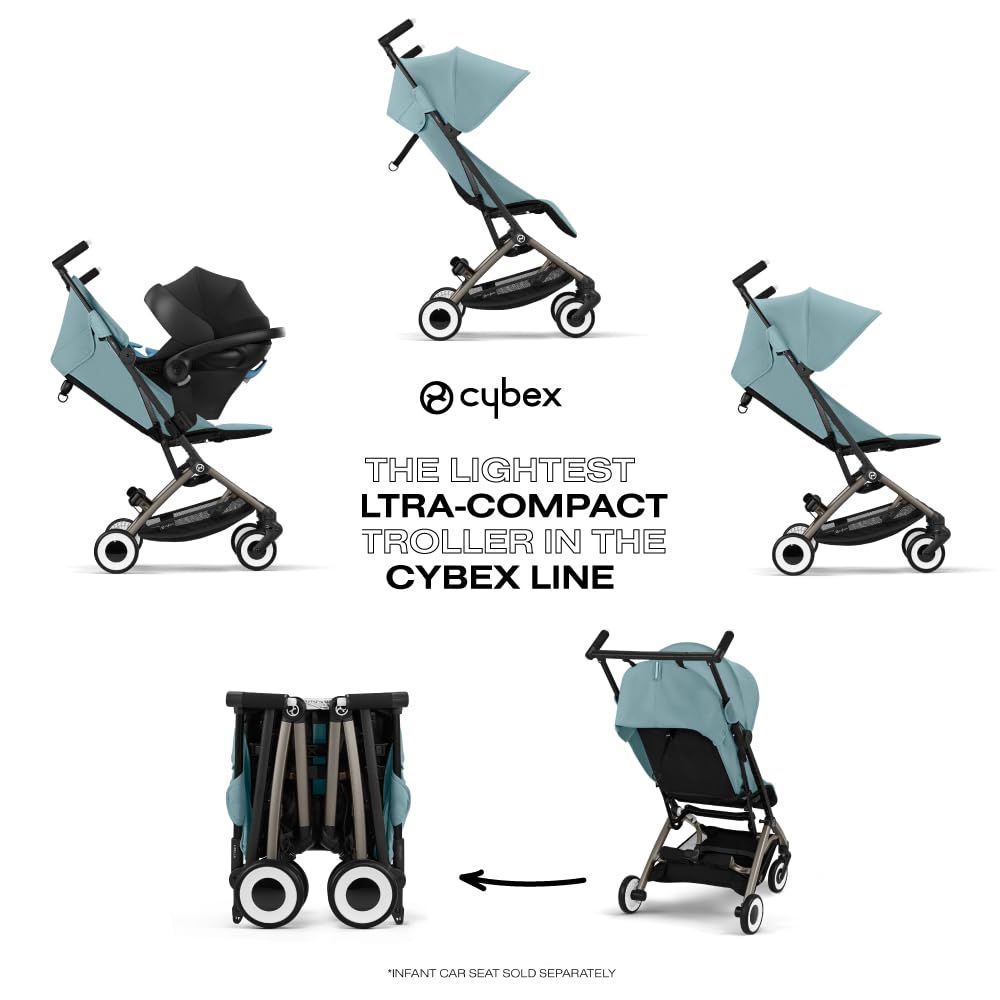 Cybex Libelle 2 self-standing fold showcased for compact storage