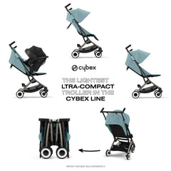 Cybex Libelle 2 self-standing fold showcased for compact storage