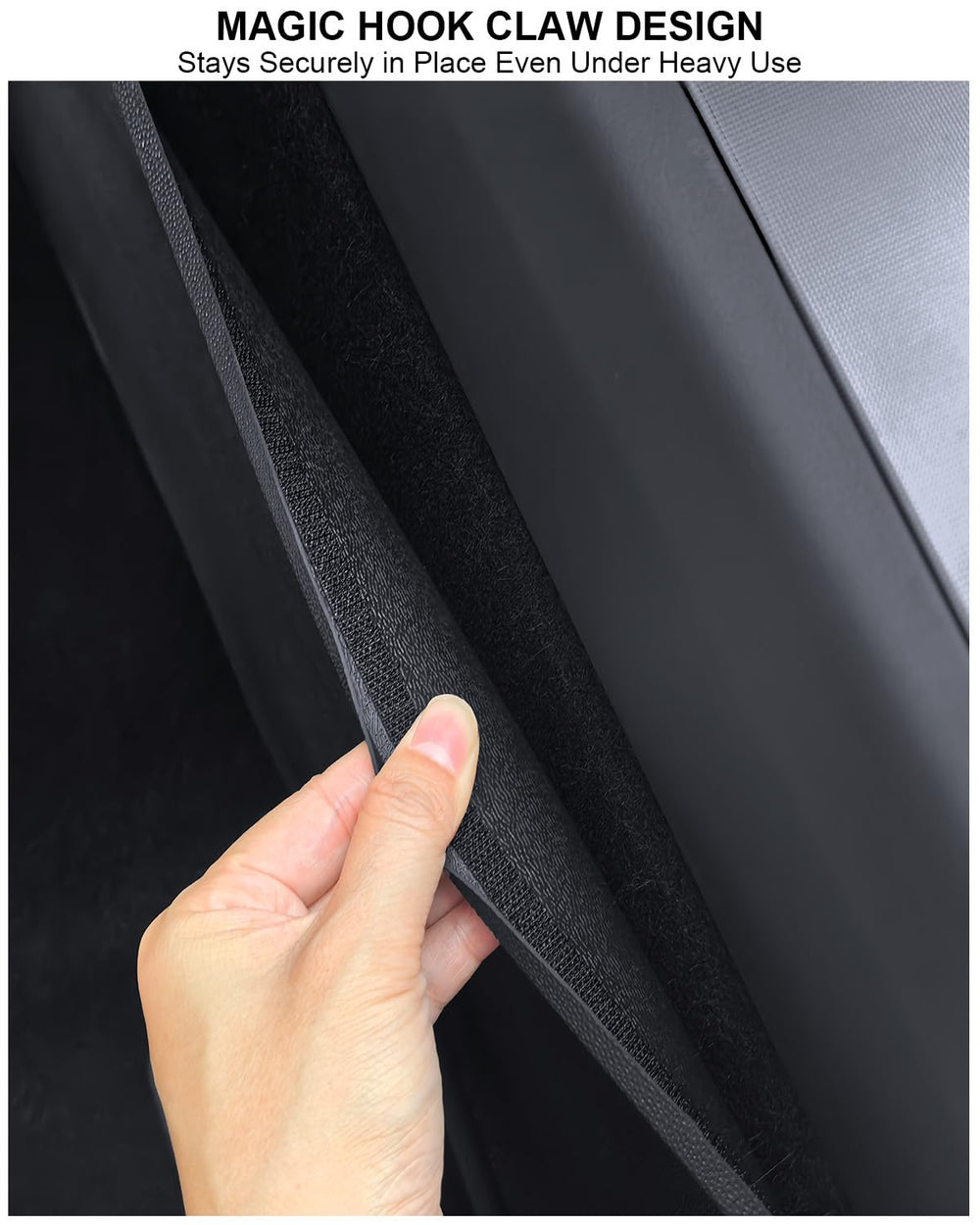 Cybtkcar easy-install anti-kick pad stays securely in place