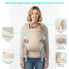 CycleMore soft breathable fabric keeps baby comfy and parent cooler