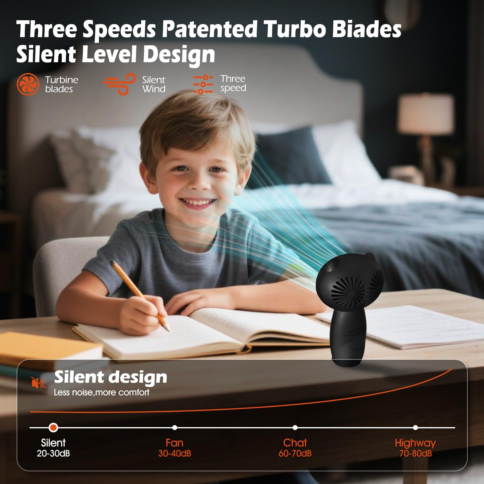 Cyfrone clip-on owl fan attaches to strollers or beds.