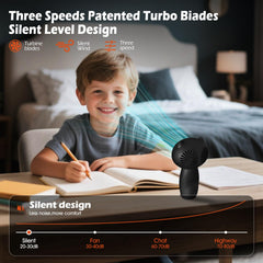 Cyfrone clip-on owl fan attaches to strollers or beds.
