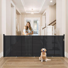 Cylrod upgrade retractable gate fully extended to 120 inches for wide openings