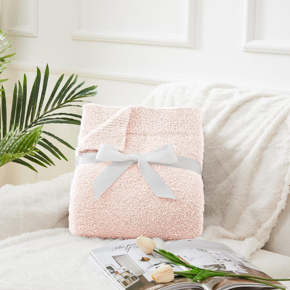 CYMULA pink blanket in stroller, ready for on-the-go comfort.
