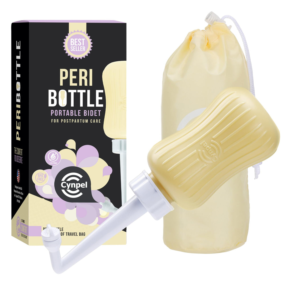 Cynpel Peri Bottle angled nozzle close-up enables precise cleansing.