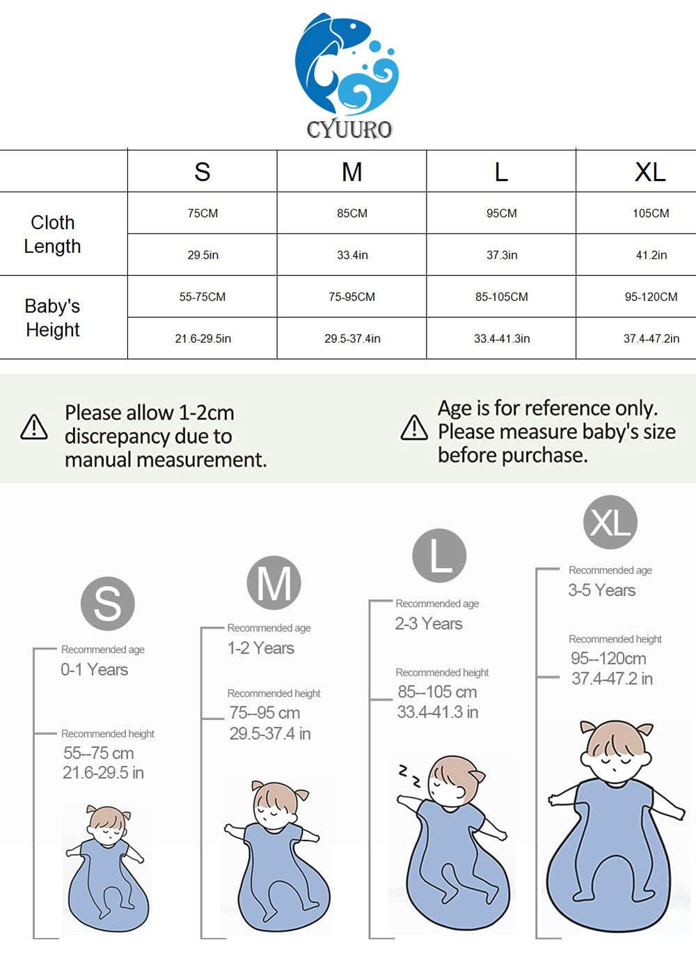 CYUURO grey packaging view highlights ready-to-use blanket
