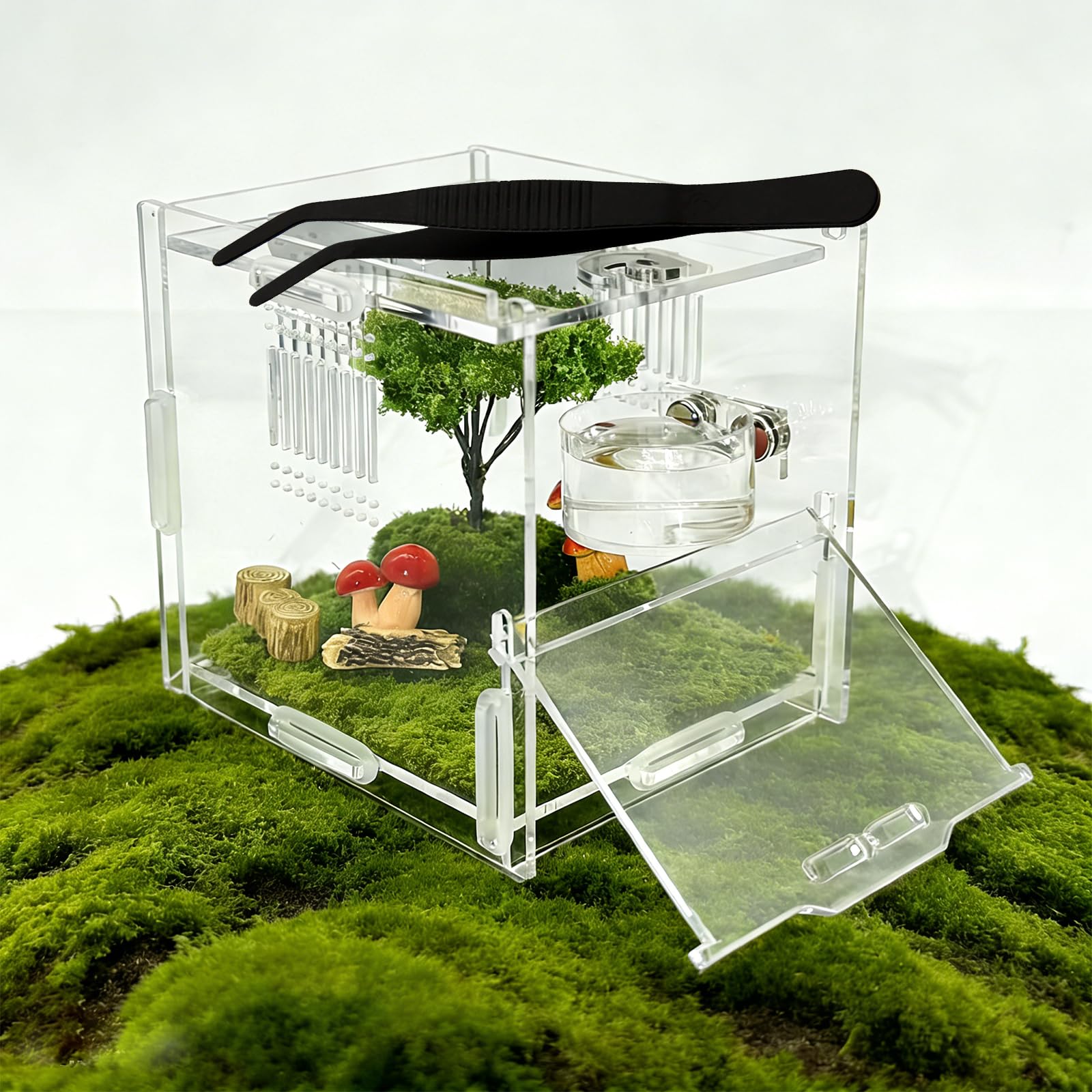 CYUXING water dish design offers shallow depth to prevent drowning.