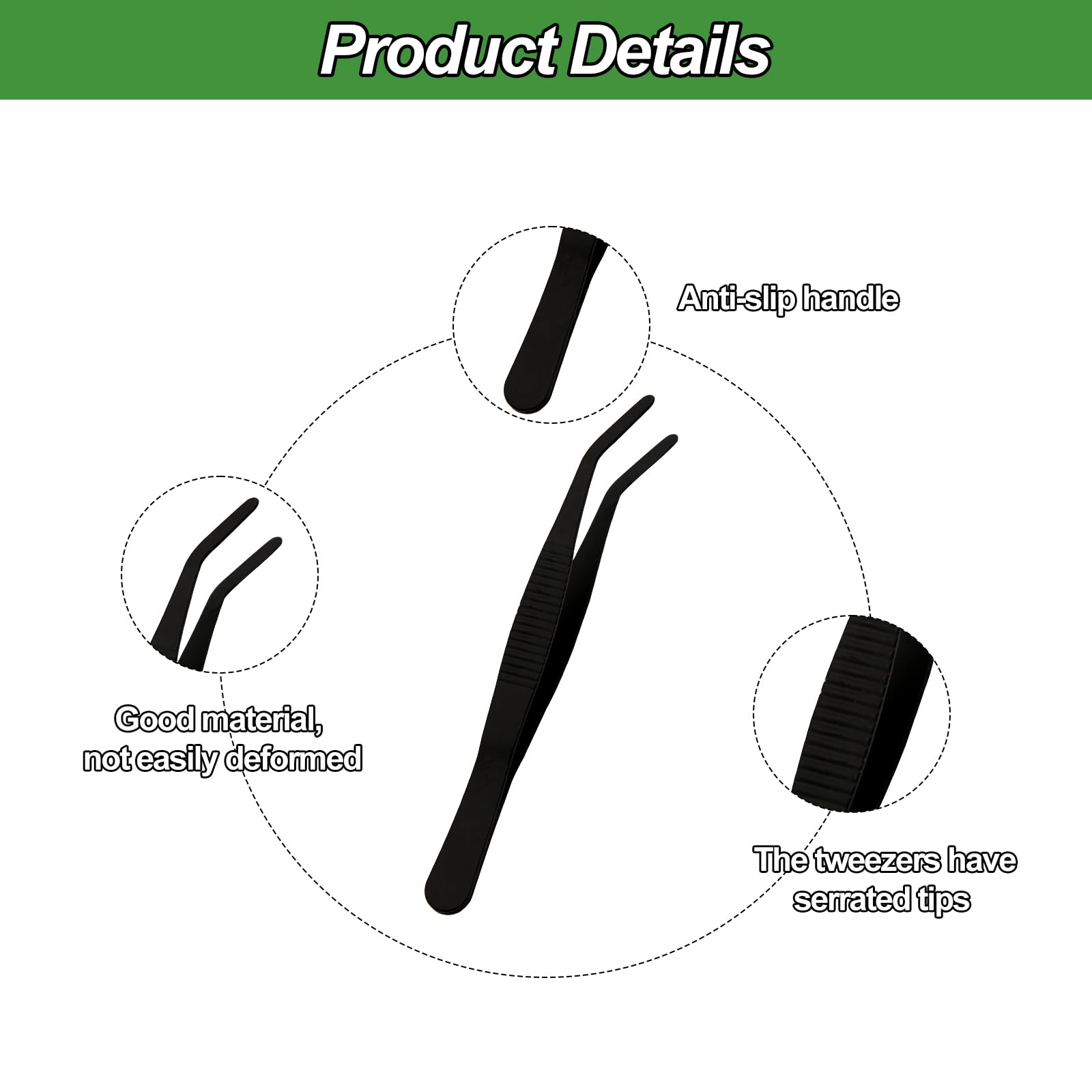CYUXING enclosure tweezers for feeding, reducing direct contact and handling stress.