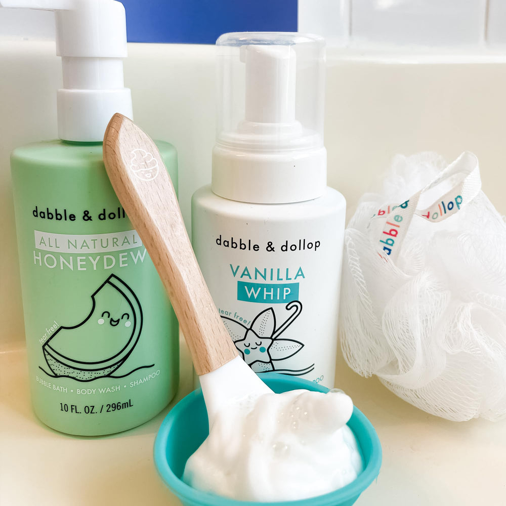 3-in-1 bath bubbles, body wash, and shampoo ready for kids