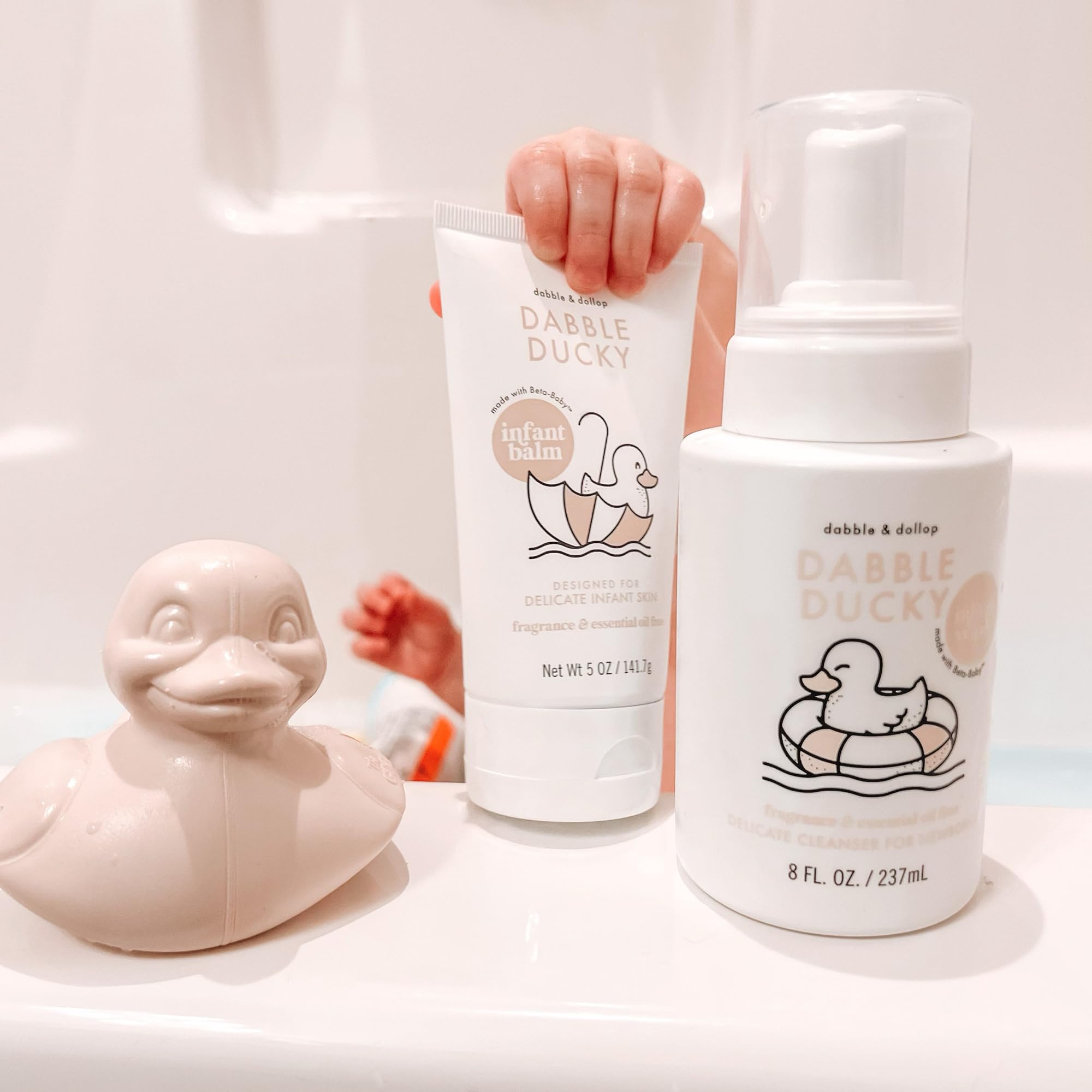 Dabble & Dollop Infant Balm made in California with a dermatologist-tested approach
