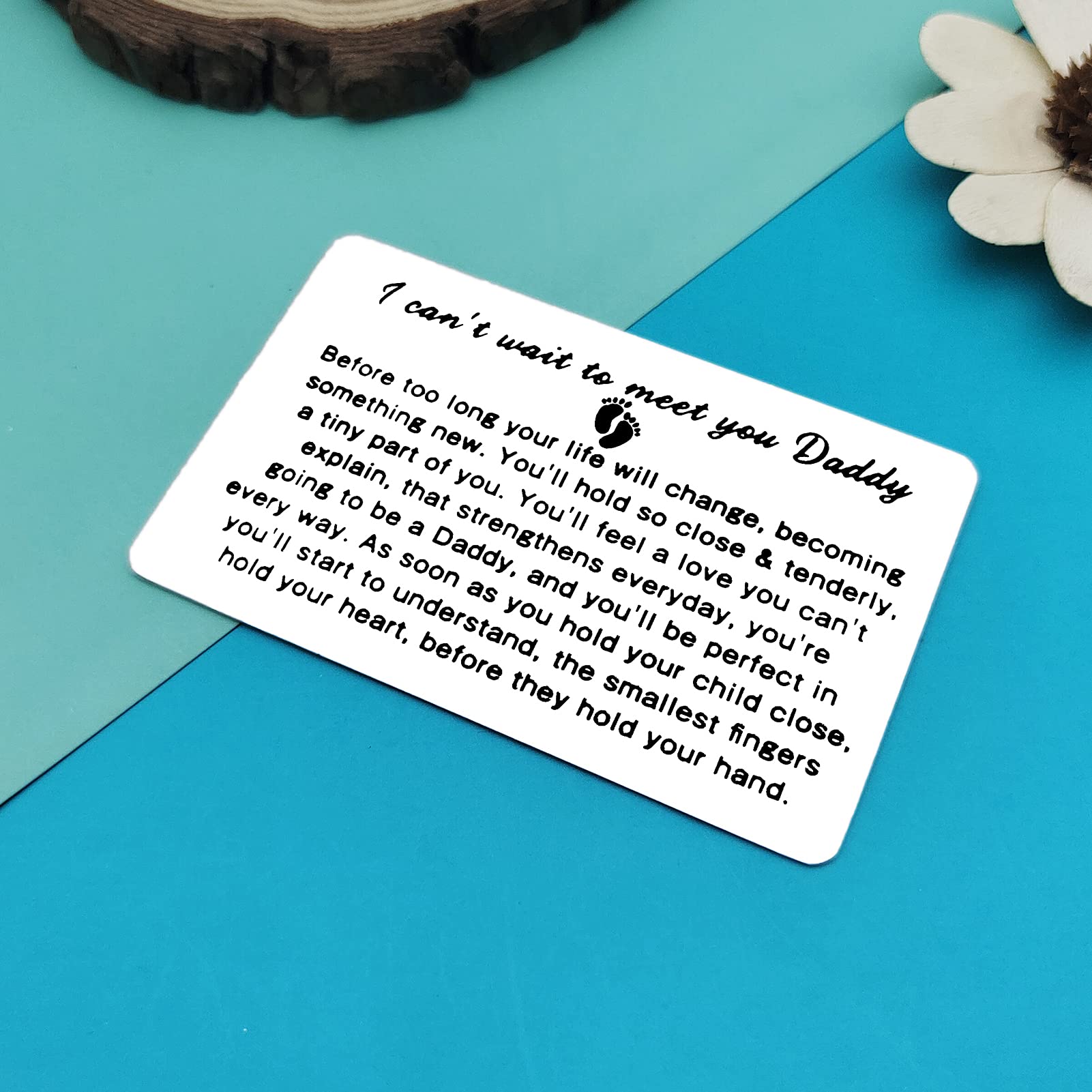 Dabihu Father’s Day wallet card gift for the new dad.