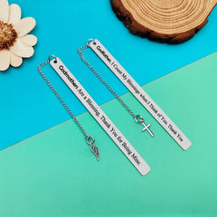 Dabihu godfather bookmark close-up showing durable metal construct.