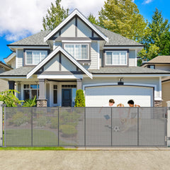 Dabormi 250-inch gate rolled for compact storage and space saving