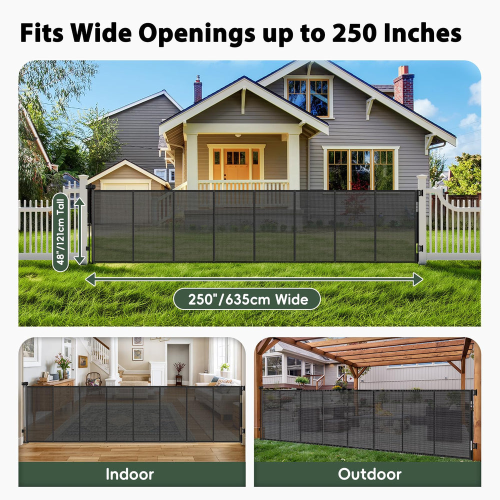 Dabormi 48-inch tall gate providing privacy and containment outdoors
