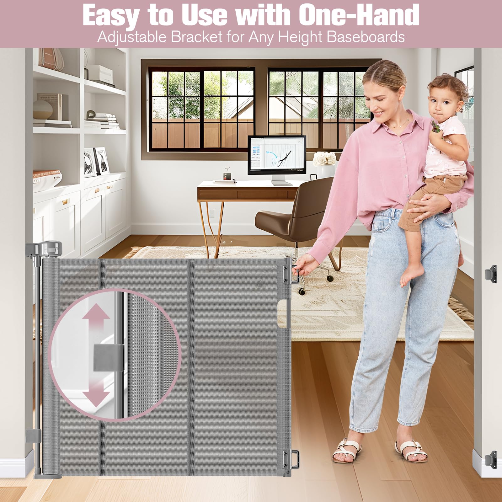Dabormi baseboard-friendly installation for seamless fit on stairs and walls.