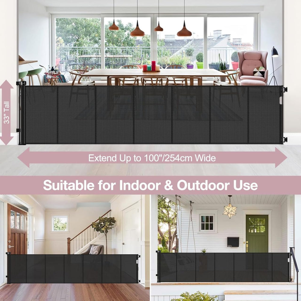 Close-up of Dabormi safety lock keeps the gate securely closed.