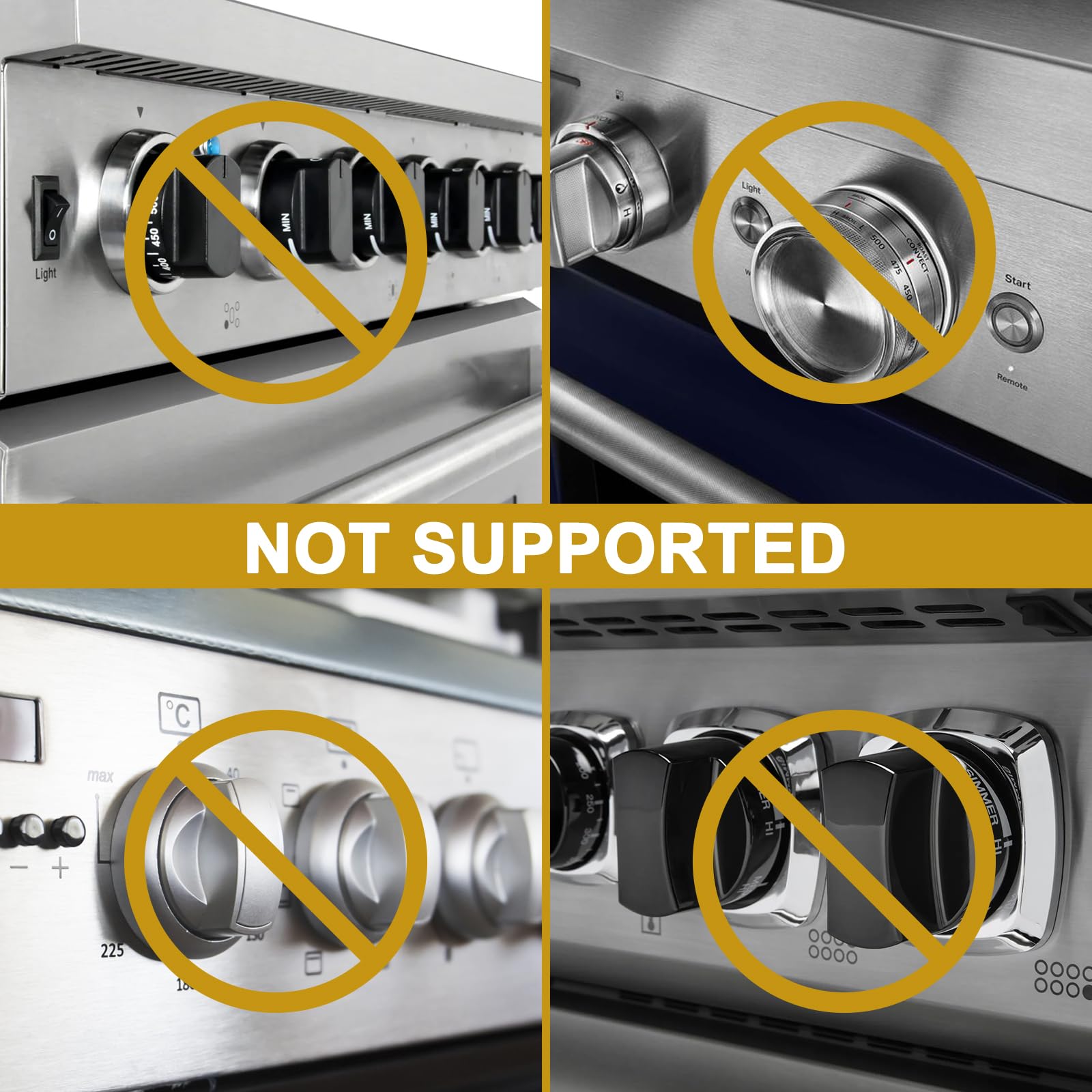 Dabormi stove knob covers pack is ready for immediate kitchen safety use.