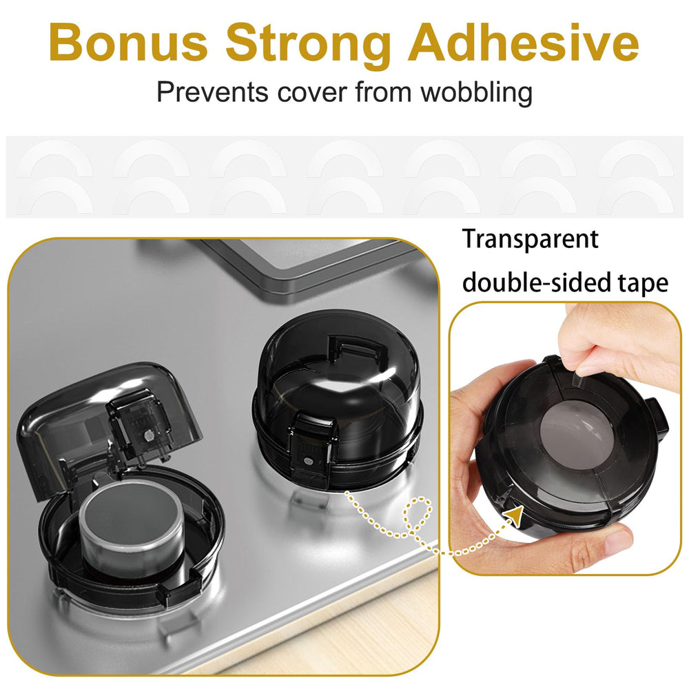 Dabormi stove knob covers transparent design blends with decor.