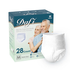 DAFI adult underwear night-briefs provide discreet all-night protection